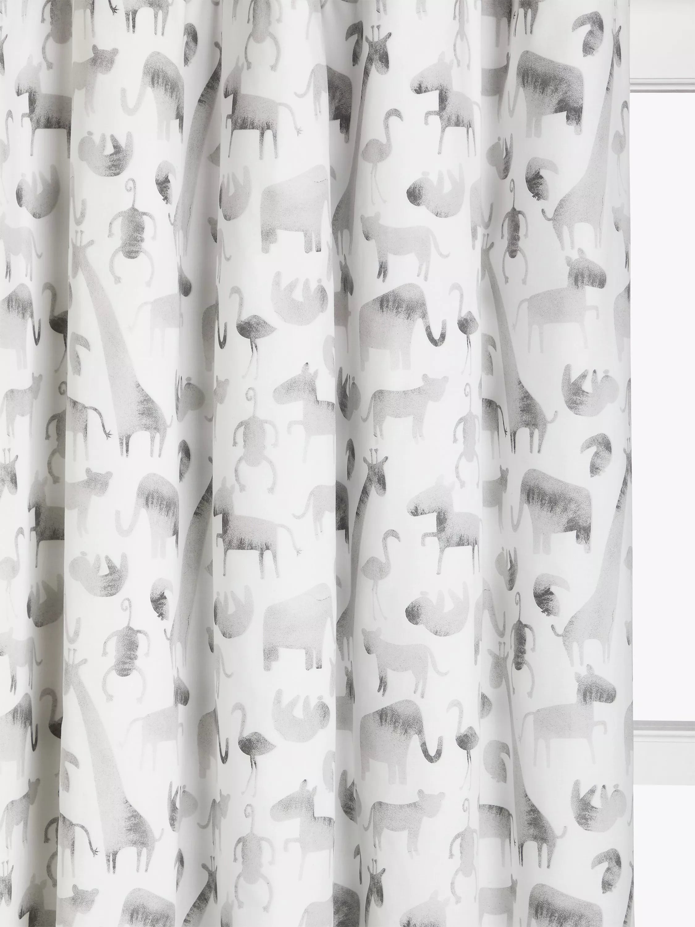 John Lewis Safari & Friends blackout curtains pair, imported from the UK