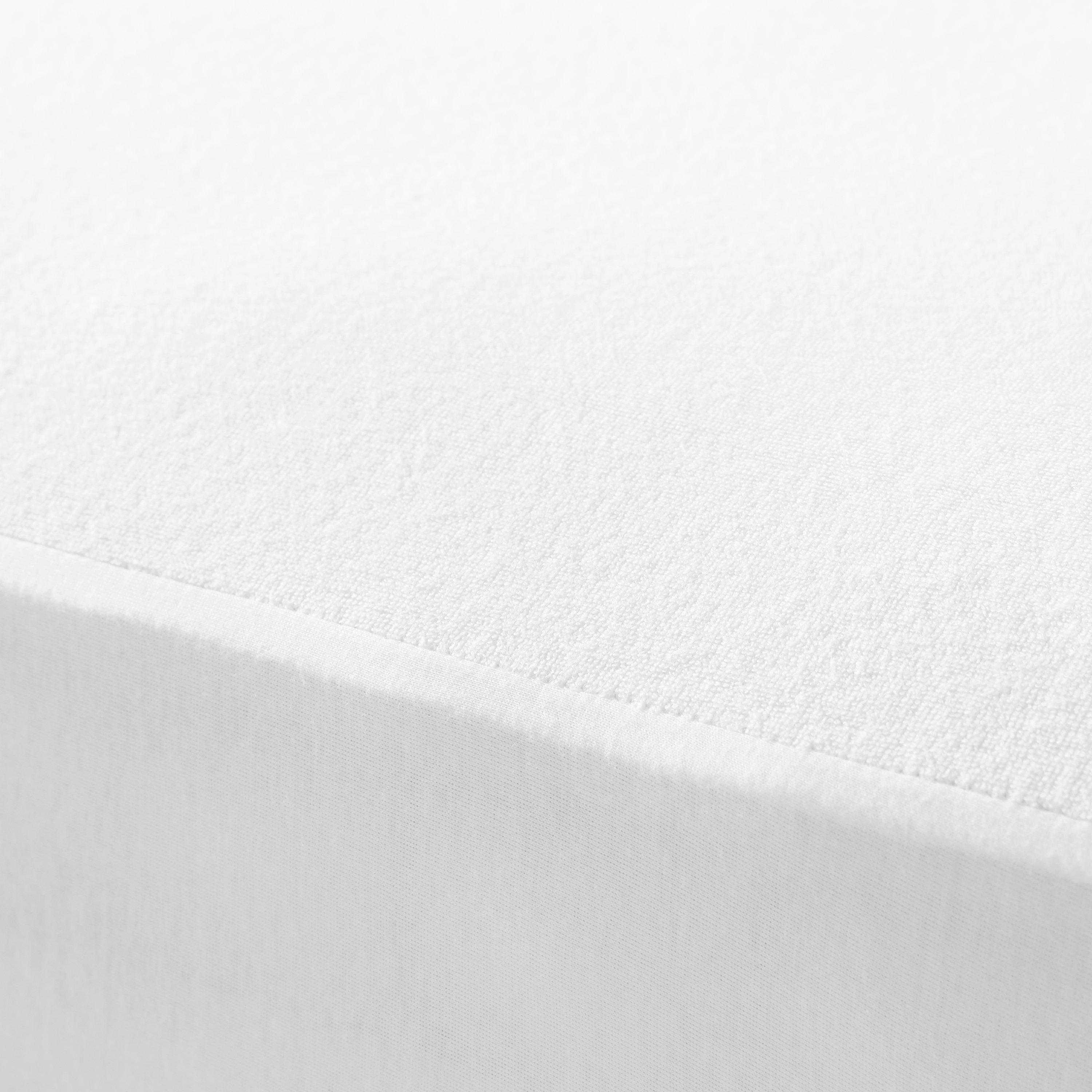 Protecteur de matelas imperméable en éponge blanc John Lewis (marque britannique)