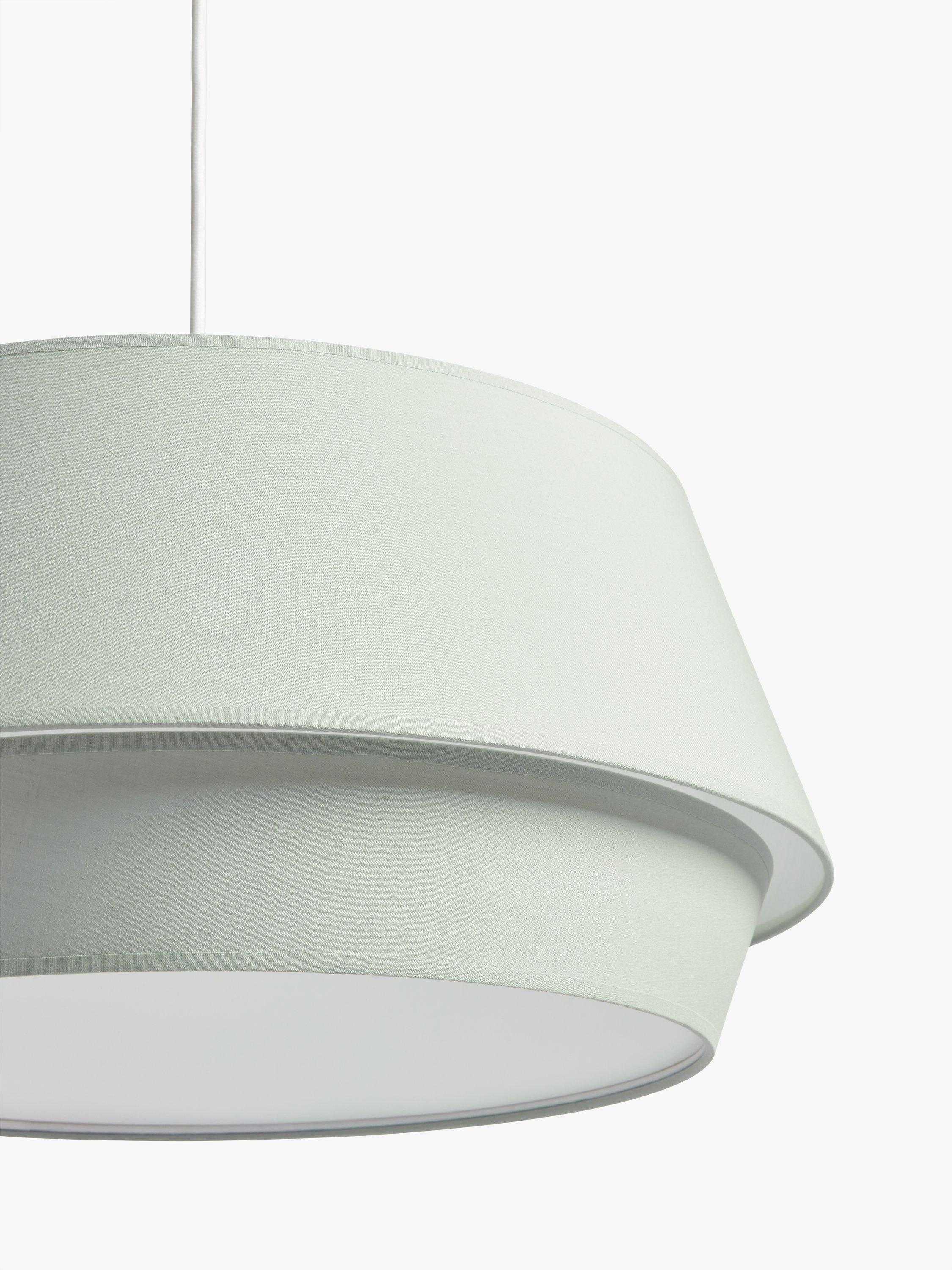 John Lewis Lisbeth ceiling shade fabric tapered drum, imported from the UK
