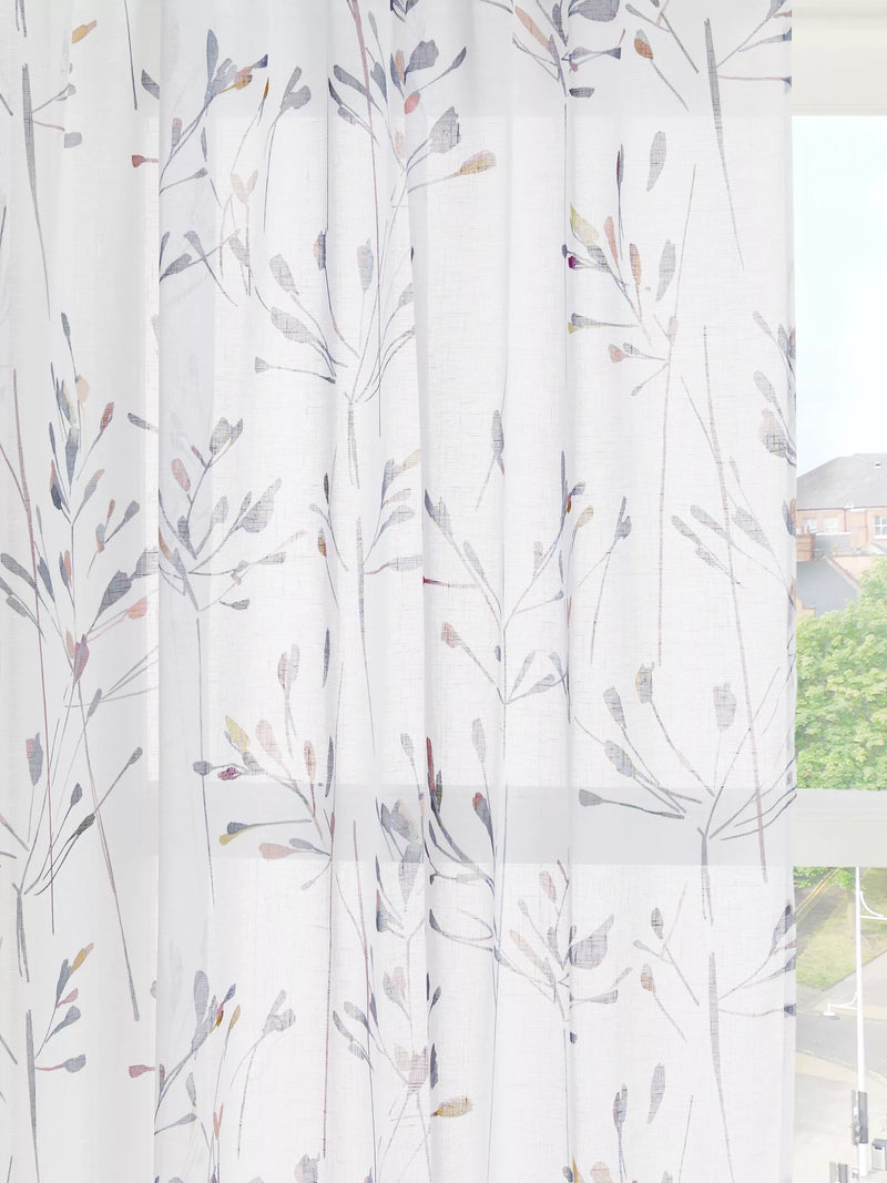 John Lewis Nerine Slot Top Sheer Panel, W137 x Drop 137cm