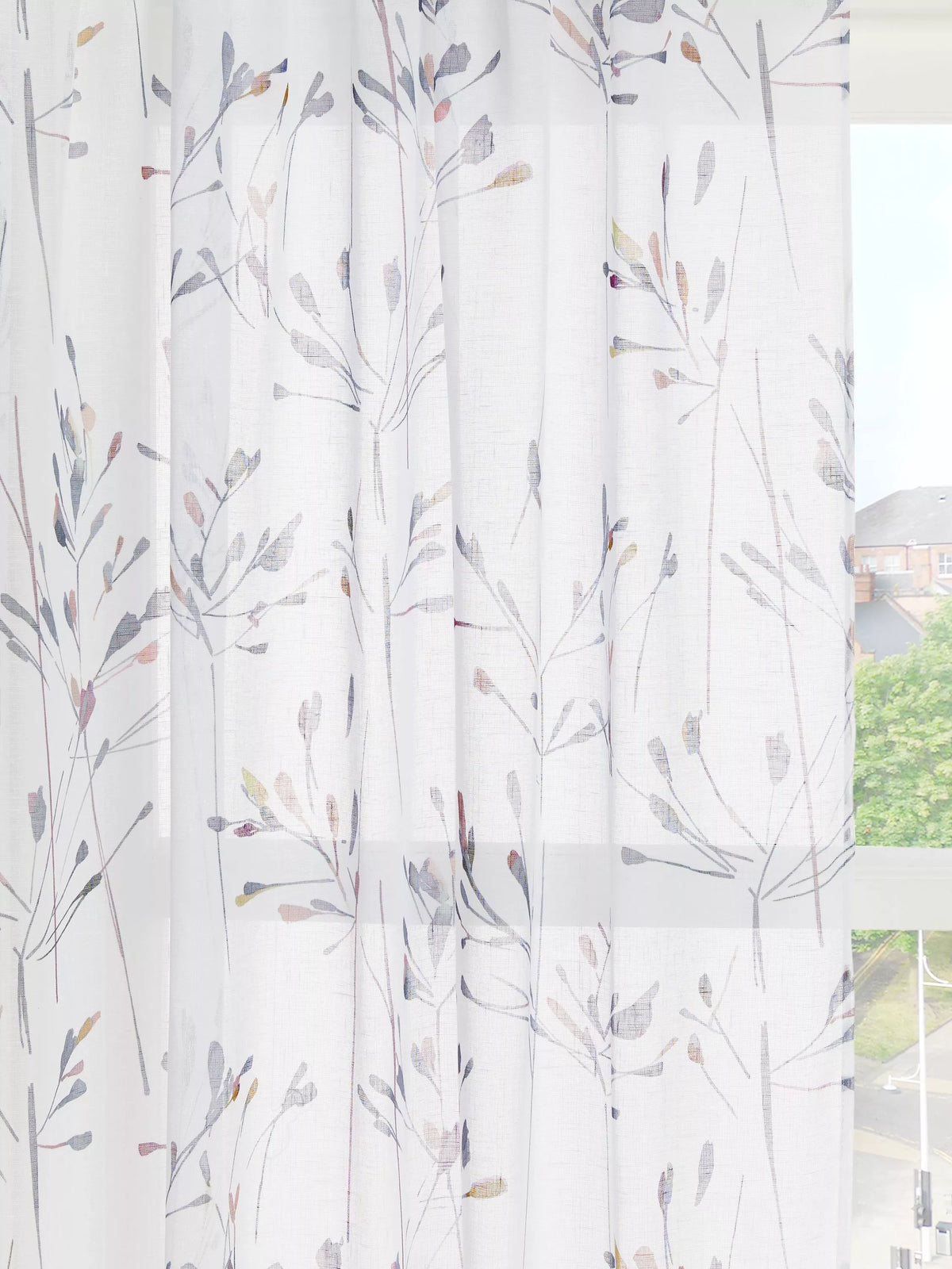 John Lewis Nerine Slot Top Sheer Panel, W137 x Drop 137cm