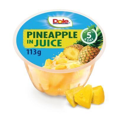 ASDA Dole Pineapple in Juice Canned Pineapple Chunks 113g- Buy online at McGrocer