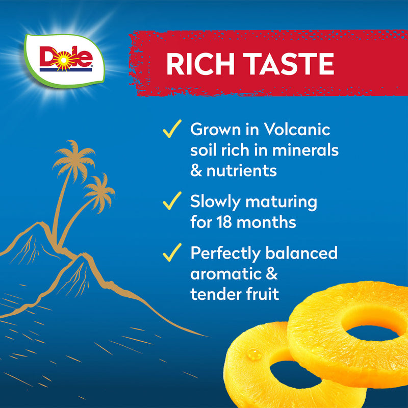 Dole pineapple slices in pineapple juice 432g - British product