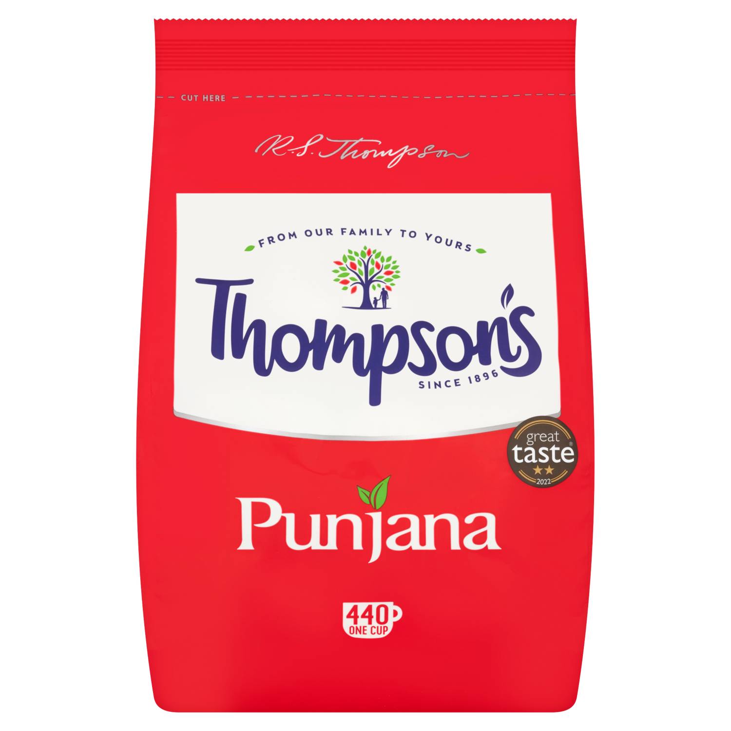 Thompson's Punjana tea bags 440 bags 1kg, UK version