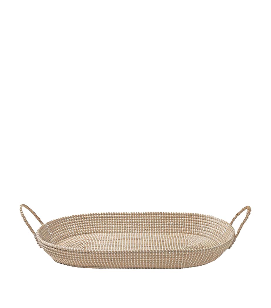 Olli Ella Reva seagrass changing basket - British product