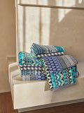 Margo Selby Bath Towel Blue 130x70cm, imported from the UK