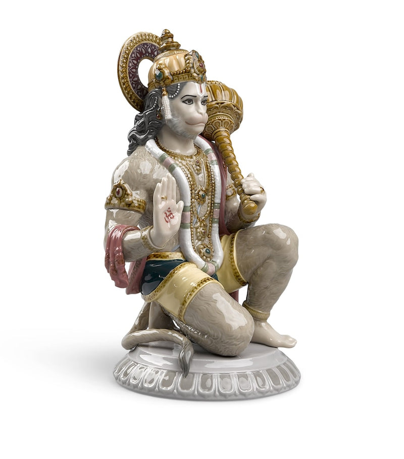 Lladró porcelain Hanuman figurine 27cm, imported from the UK