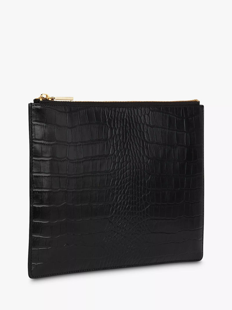 Whistles shiny croc leather purse, imported from the UK