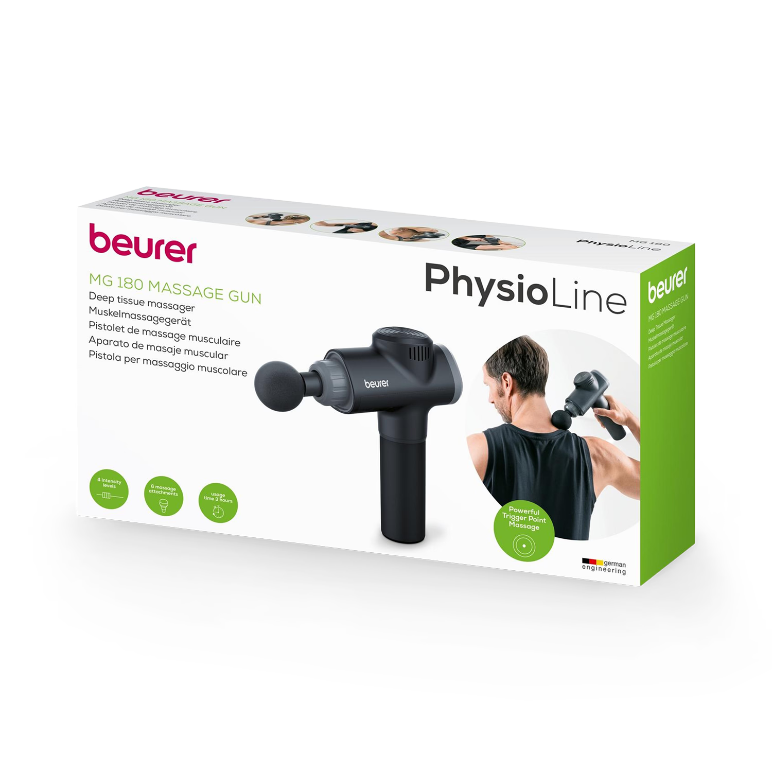 Beurer MG 180 percussion massage gun, UK version