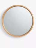 John Lewis Scandi round oak wood wall mirror - British product
