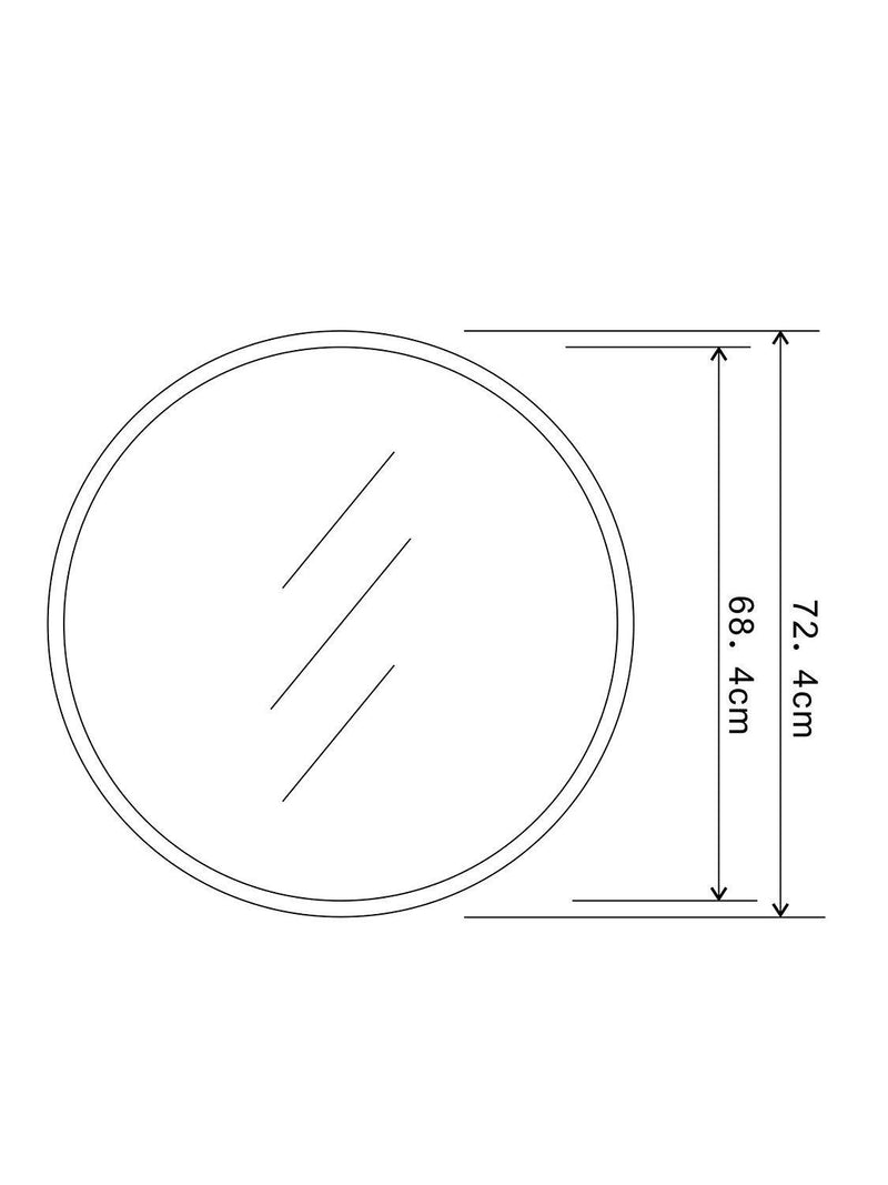 John Lewis Scandi round oak wood wall mirror - British product