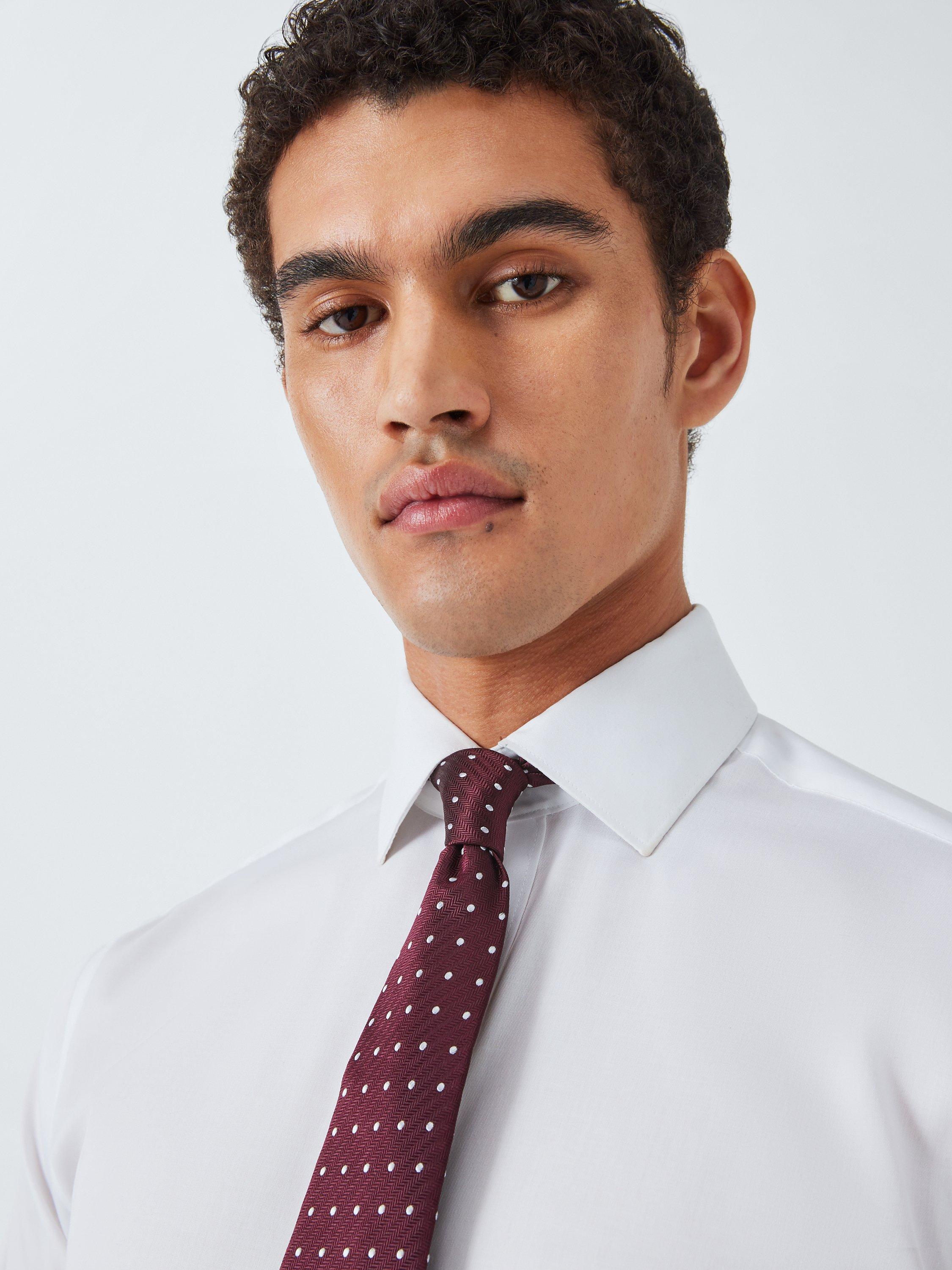 John Lewis pure silk polka dot tie, UK version