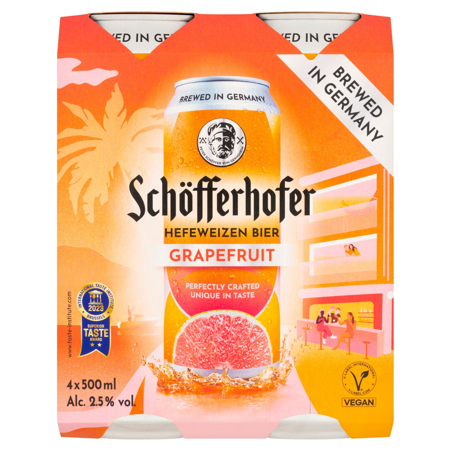 Schofferhofer Grapefruit beer 4 x 500ml (British brand)