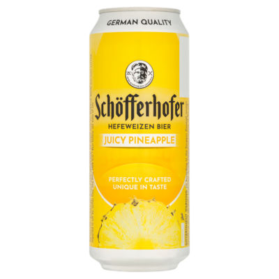Schöfferhofer Juicy Pineapple beer 500ml (British brand)