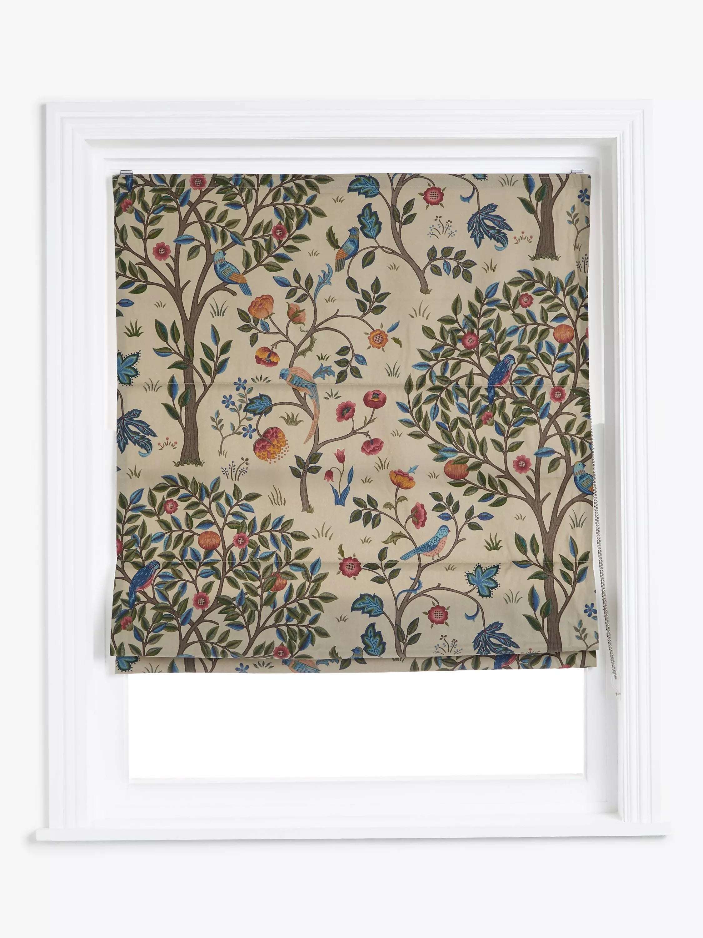Morris & Co. Kelmscott Tree Roman Blind, Multi, W60 x Drop 140cm