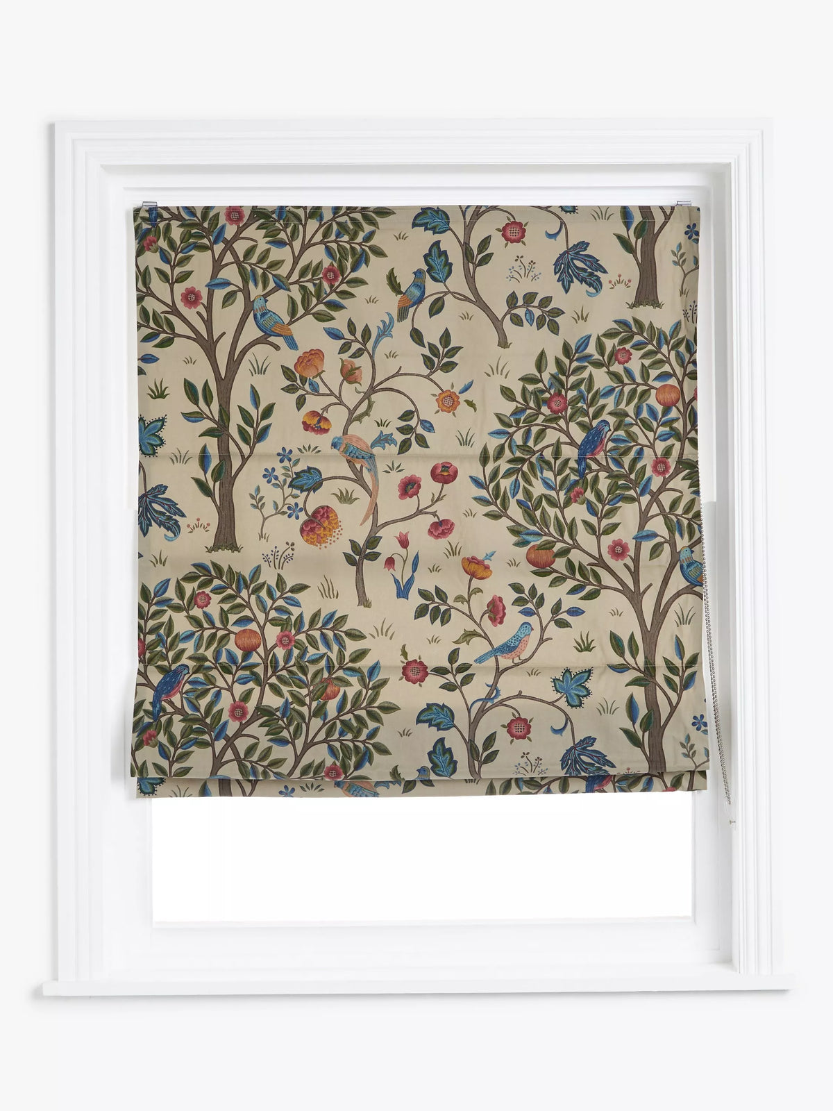Morris & Co. Kelmscott Tree Roman Blind, Multi, W60 x Drop 140cm