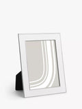 John Lewis Enamel & Metallic Edge Photo Frame - White/Silver 5 x 7" (13 x 18cm)