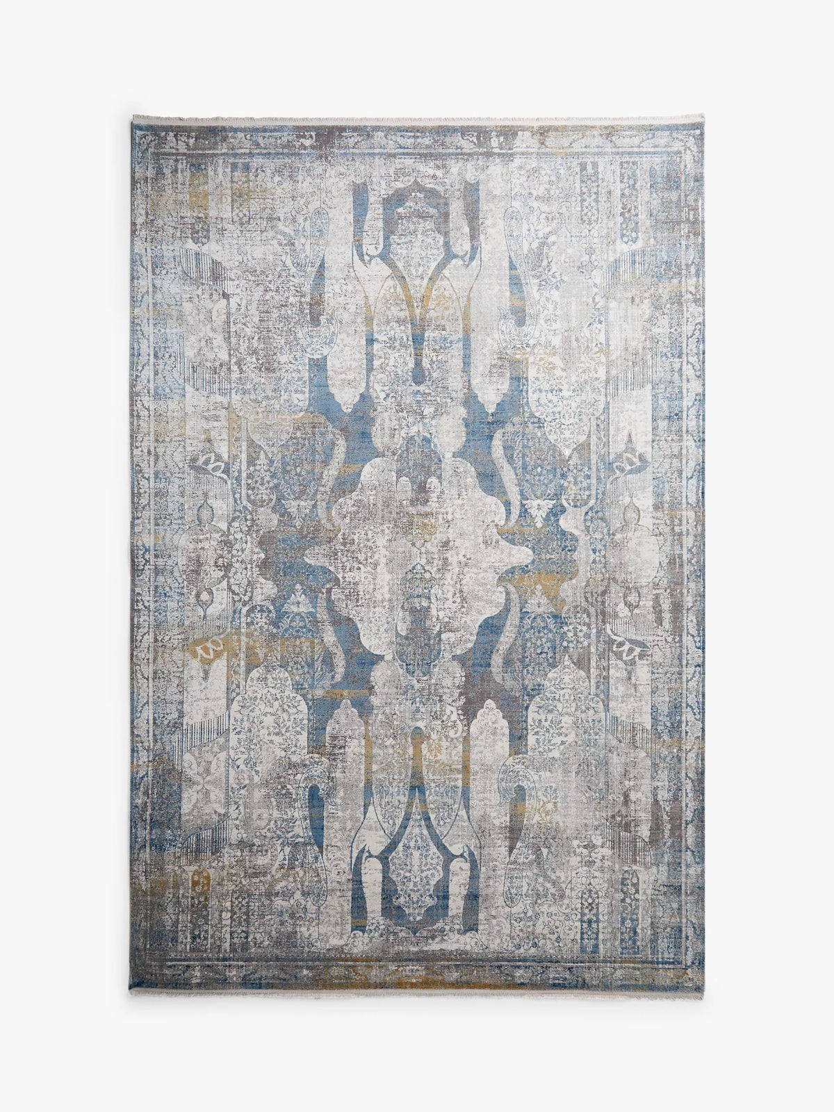 Gooch Luxury distressed ornate rug blue 230x160cm (British brand)