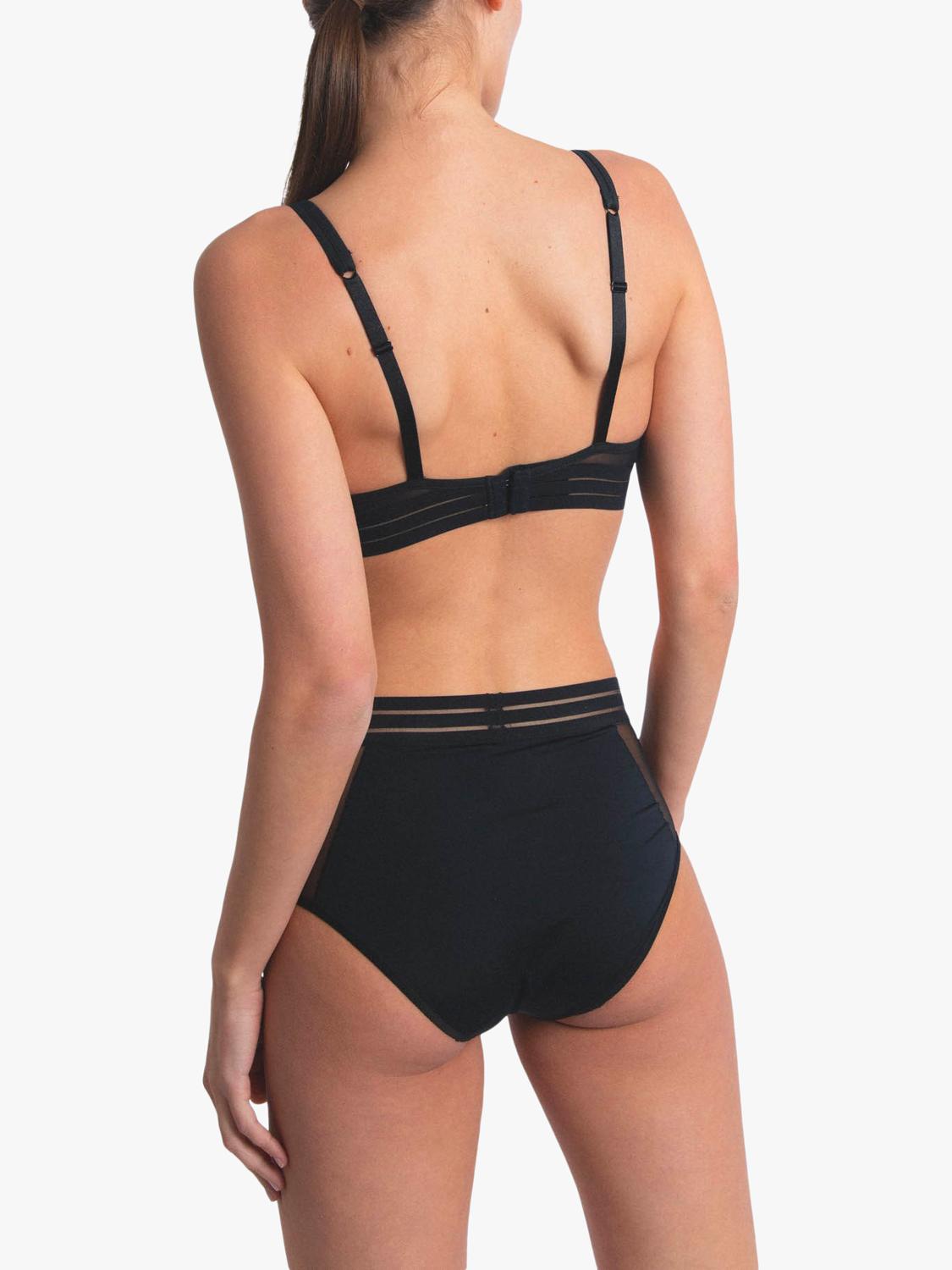Maison Lejaby high waisted briefs black 1 pack, imported from the UK