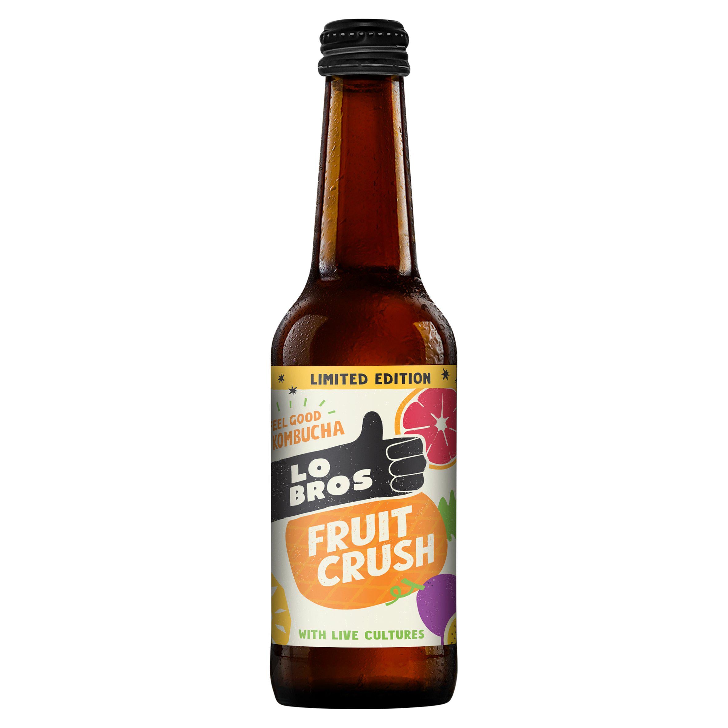 Lo Bros Kombucha Fruit Crush, Limited Edition 330ml GOODS Sainsburys   