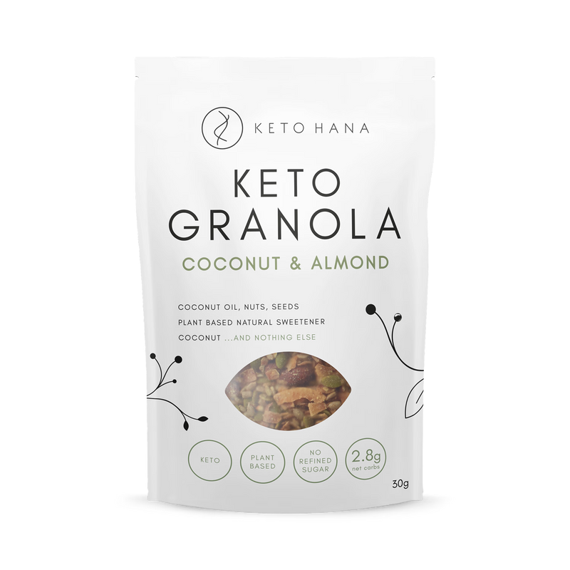 Keto Hana coconut almond granola 300g, UK version
