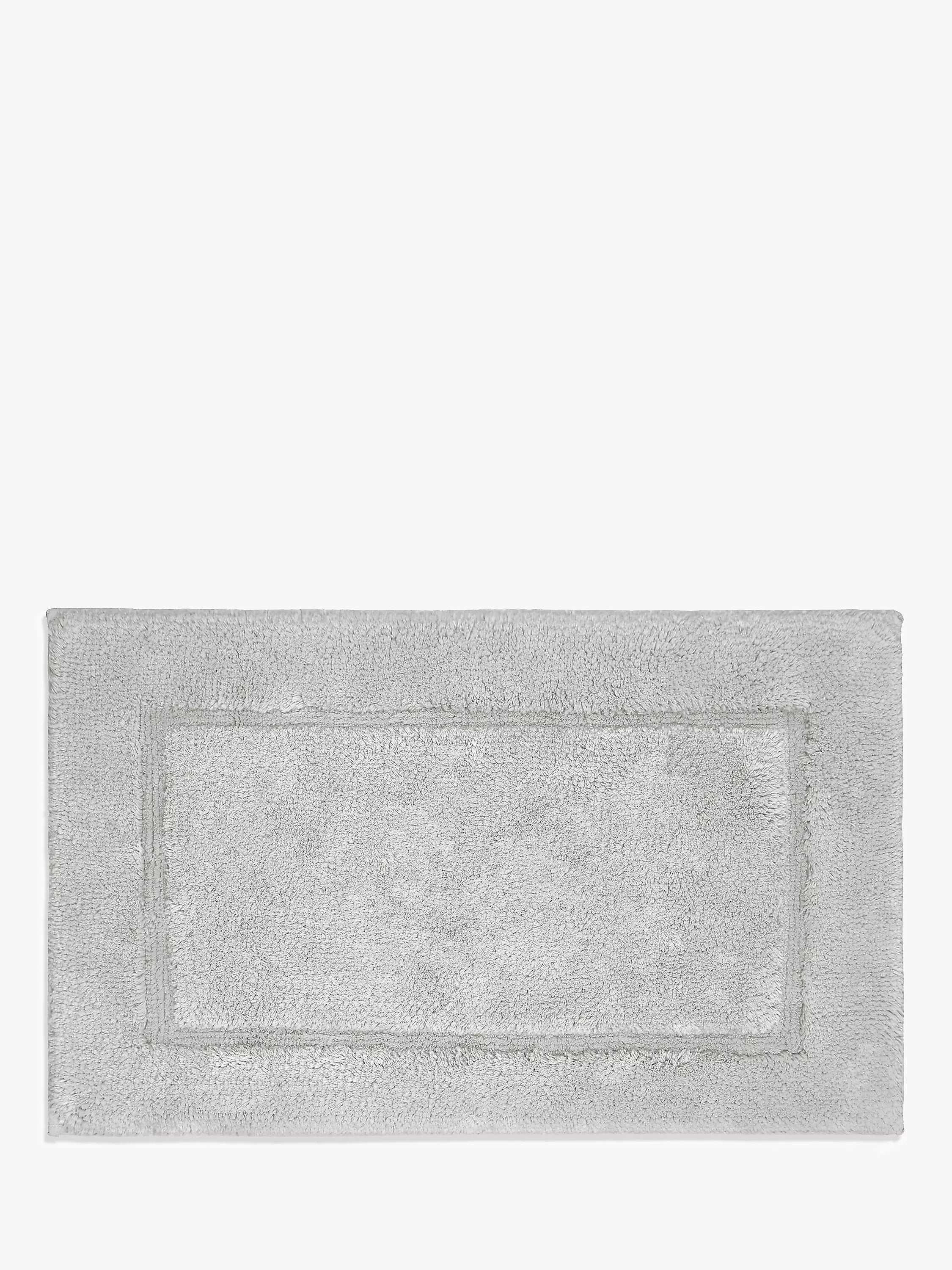 John Lewis Micro-Fresh Deep Pile Bath Mat, Silver Grey, Medium (L50 x W80cm)