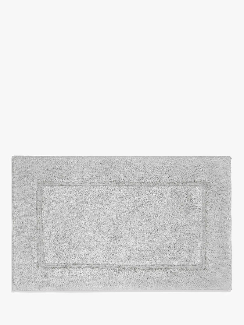John Lewis Micro-Fresh Deep Pile Bath Mat, Silver Grey, Medium (L50 x W80cm)