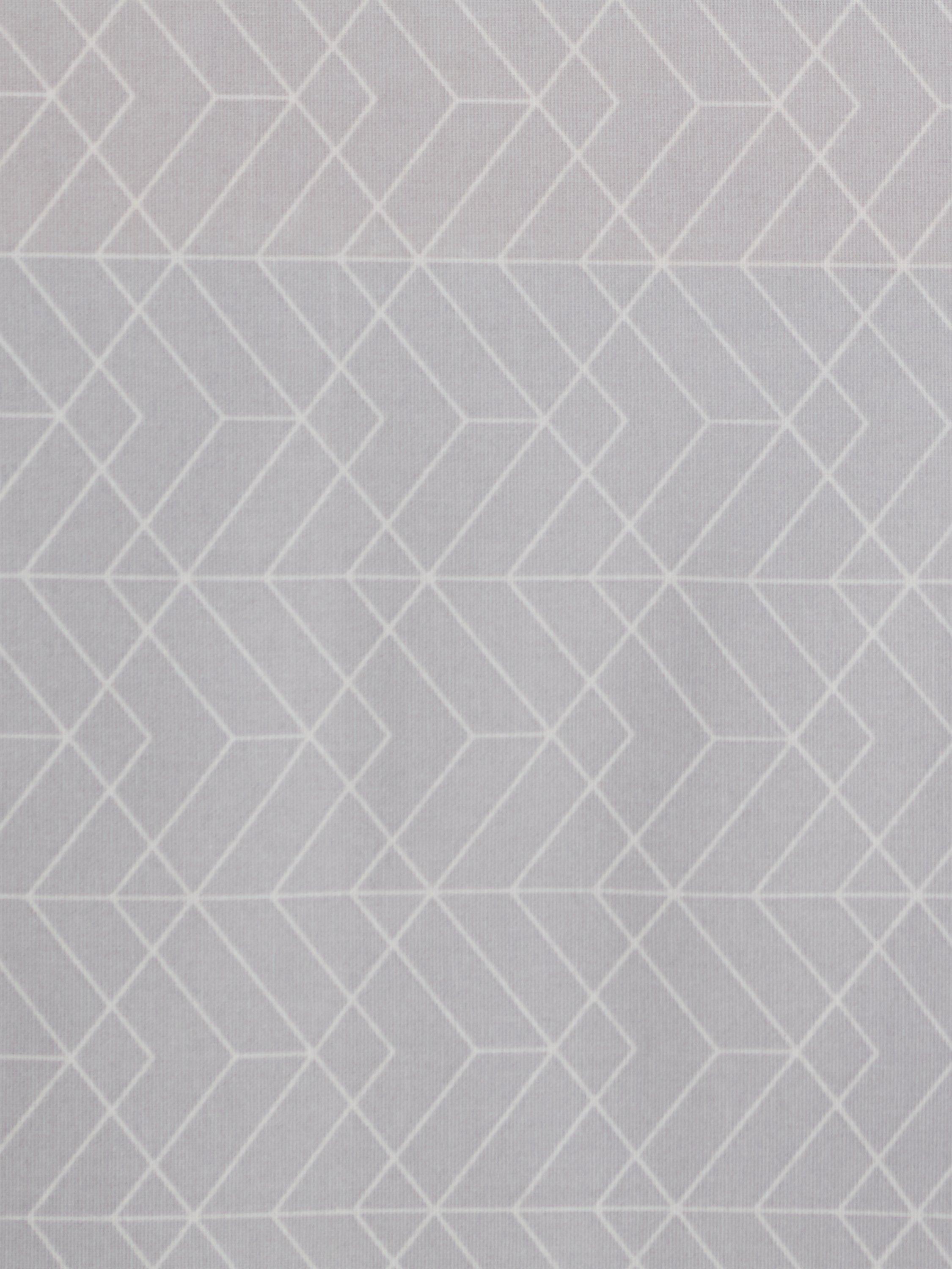 John Lewis geometric print pale grey tablecloth 180x140cm, imported from the UK