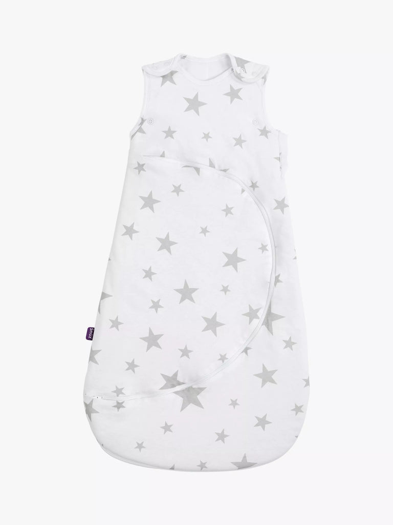 Snüz SnüzPouch Star Baby Sleeping Bag, 2.5 Tog, Grey