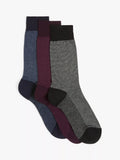 John Lewis men's cotton stripe socks pack of 3 (British brand)