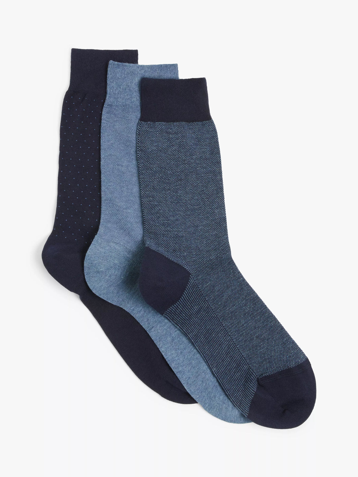 John Lewis cotton patterned socks pack of 3 - British product