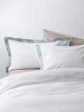 John Lewis Padova Egyptian Cotton Sateen, Standard Pillowcase, 400 Thread Count, Ice Blue