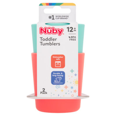 Nuby toddler tumblers 12+ months, imported from the UK