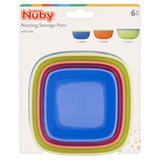 Nuby Nesting Storage Pots with Lids 6+M GOODS ASDA   