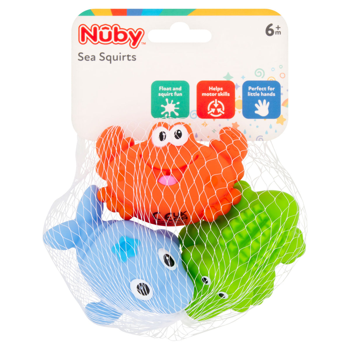 Nûby baby bath toy Sea Squirts, imported from the UK