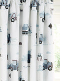 John Lewis construction print children's curtains with blackout lining (British brand)