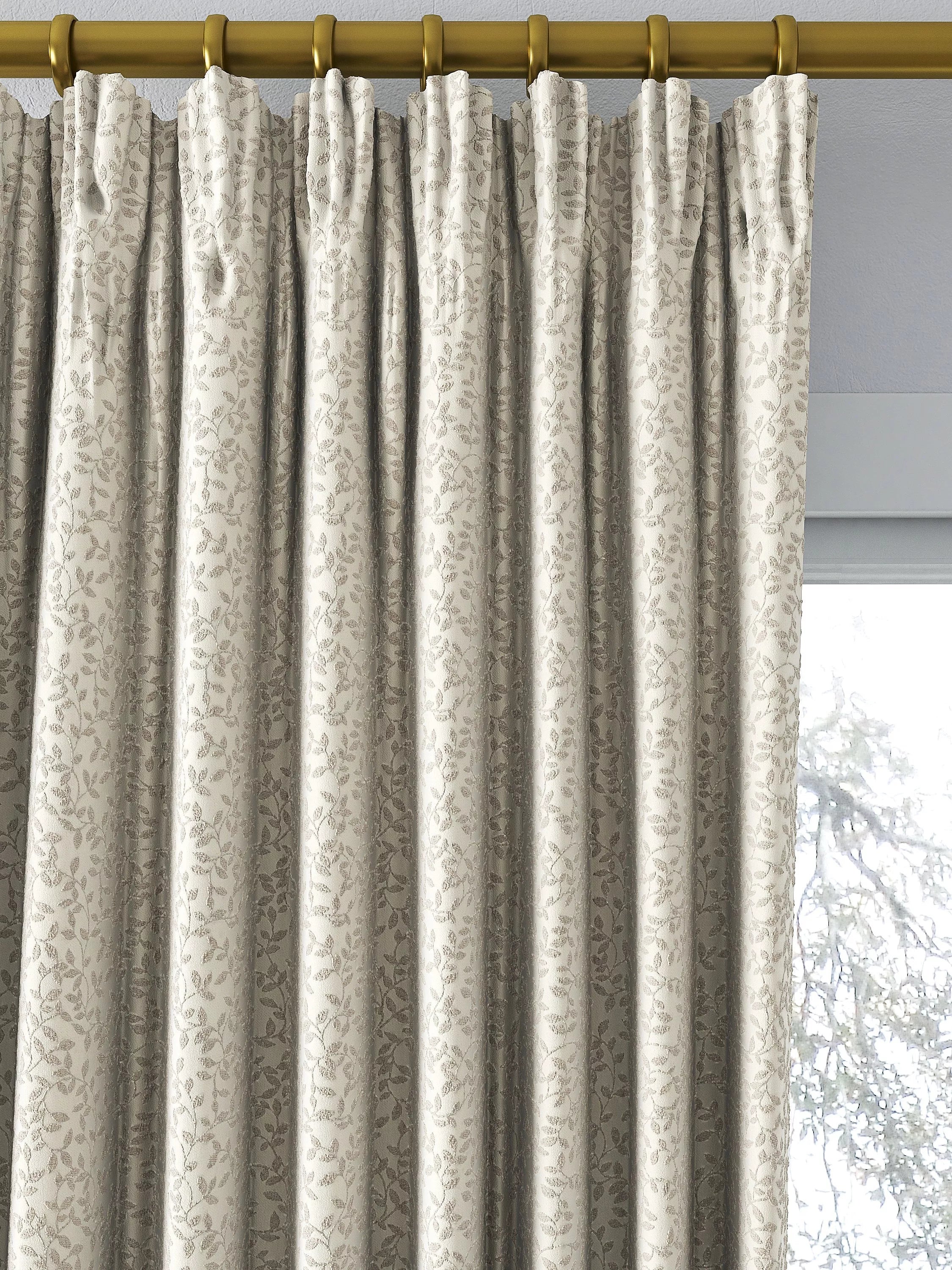 John Lewis Ivy Leaf weave lined curtains, imported from the UK