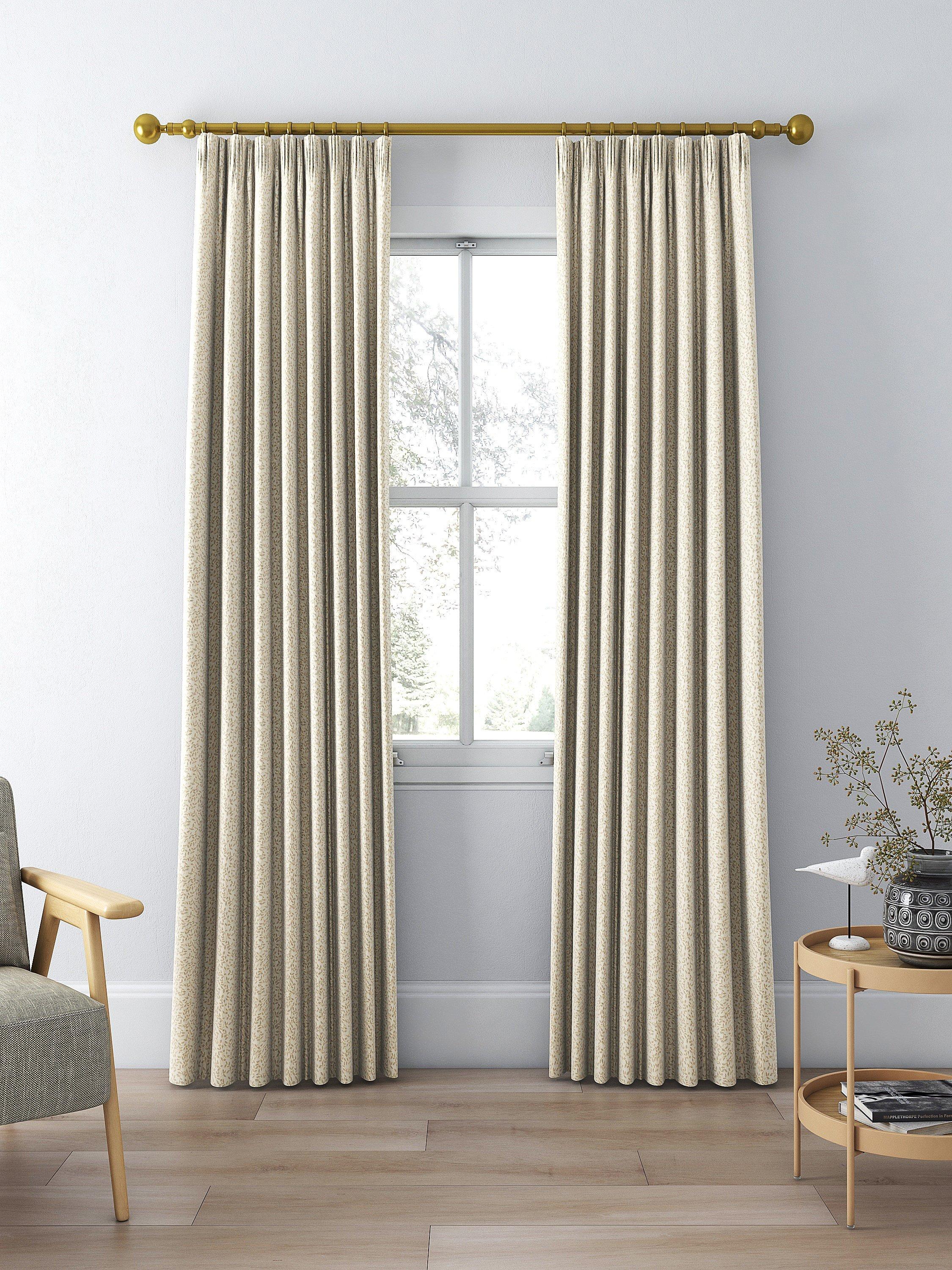 John Lewis Ivy Leaf weave lined curtains, imported from the UK