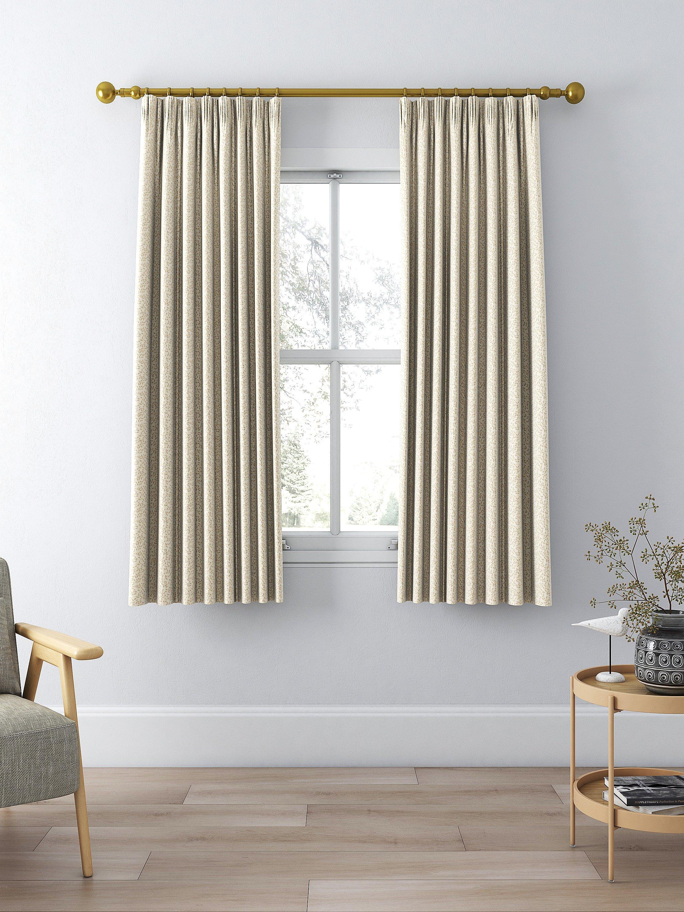 John Lewis Ivy Leaf weave lined curtains, imported from the UK