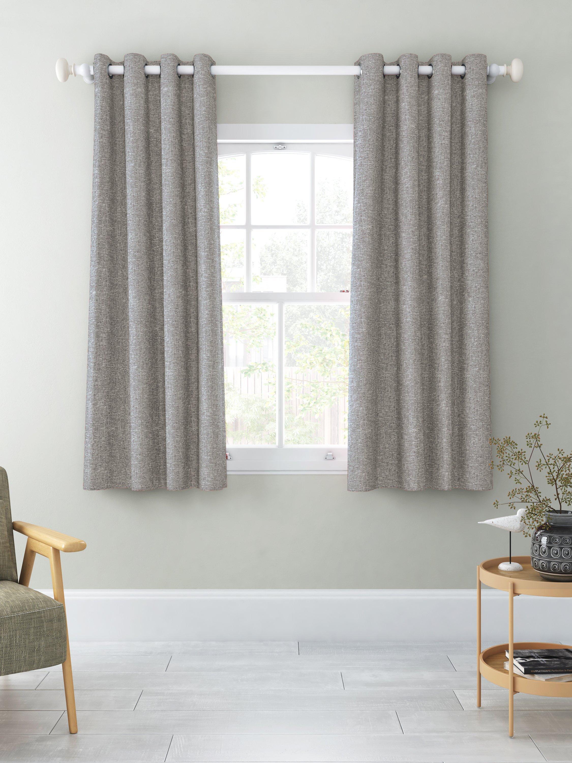 John Lewis boucle blackout curtains 182cm drop (British brand)