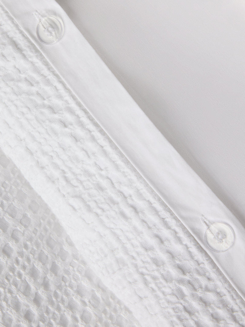 John Lewis stripe waffle cotton bedding, imported from the UK