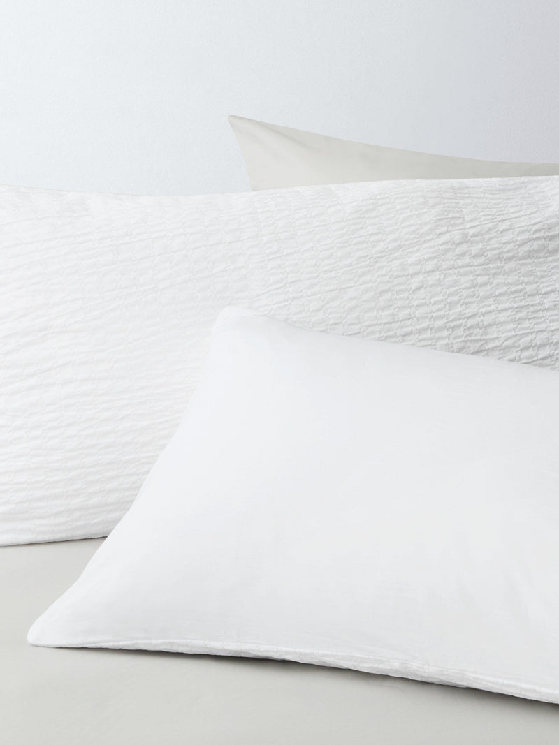 John Lewis ANYDAY stripe seersucker bedding set super king, UK version