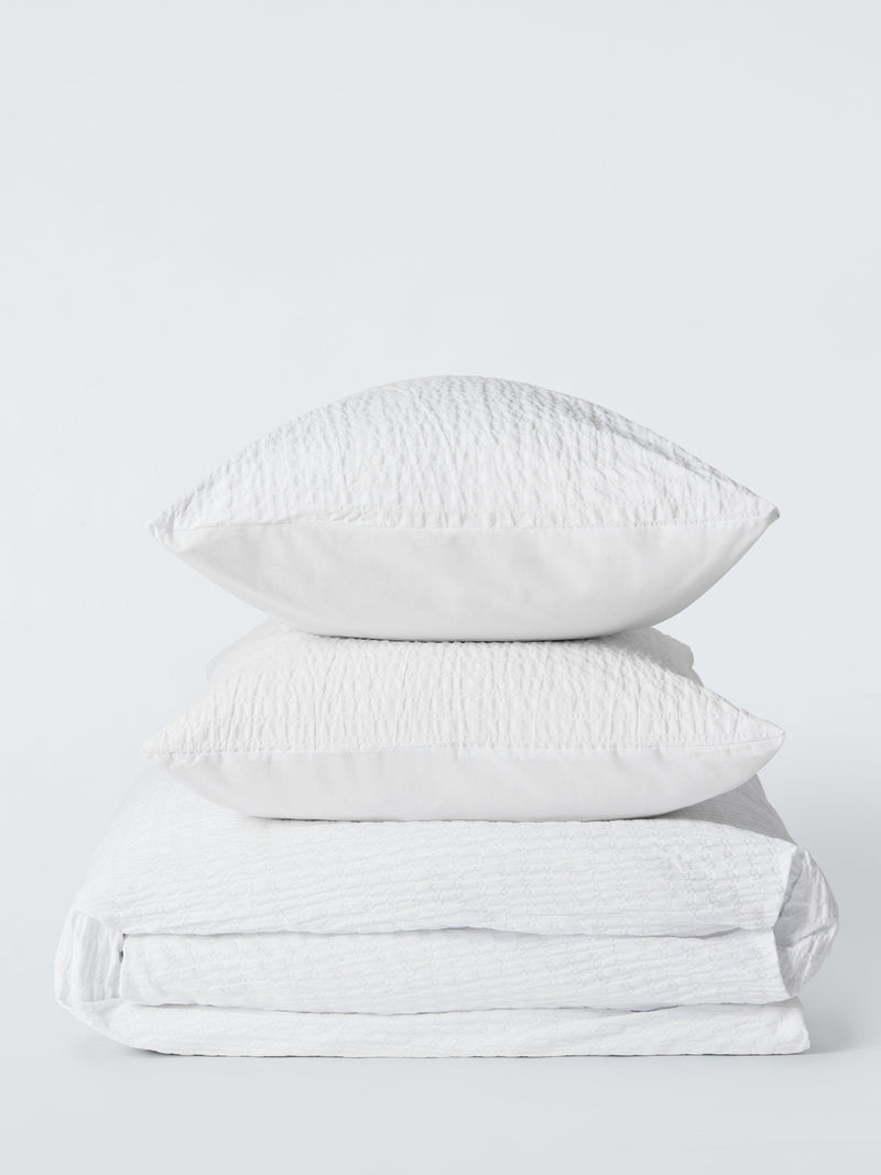 John Lewis ANYDAY stripe seersucker bedding set super king, UK version