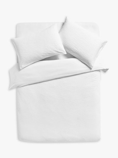 John Lewis John Lewis ANYDAY Stripe Seersucker Duvet Cover Set- Buy online at McGrocer