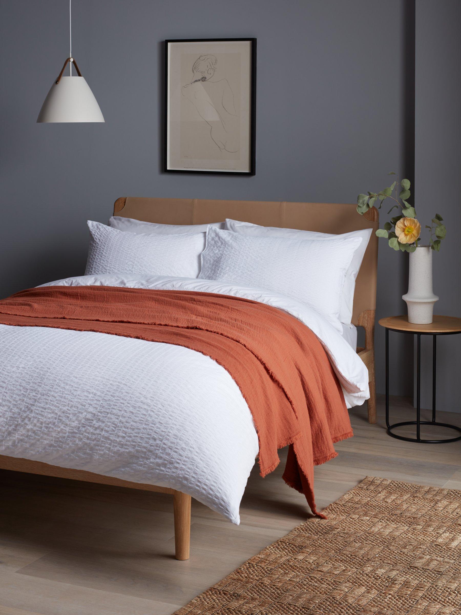 John Lewis mini waffle bedding in textured cotton, UK version