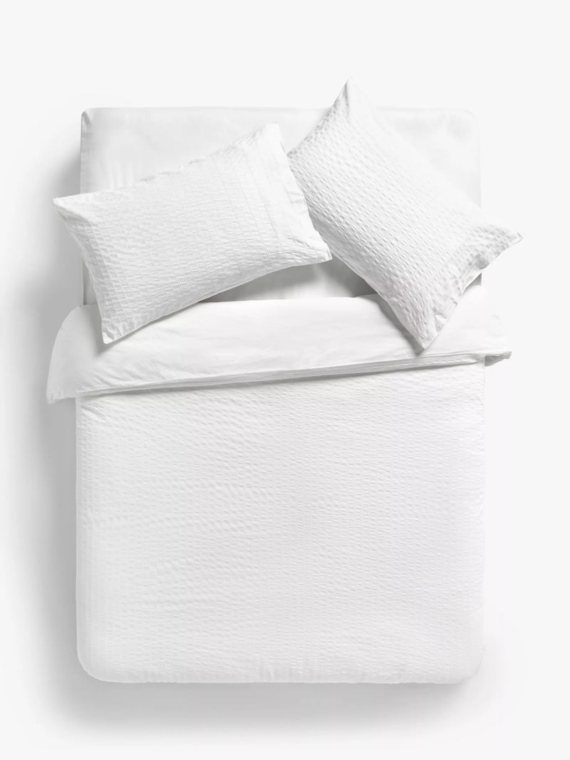 John Lewis mini waffle bedding in textured cotton, UK version