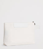 Longchamp La Pliage Surf canvas pouch with leather details (British brand)