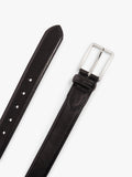 John Lewis 34mm black leather belt, imported from the UK