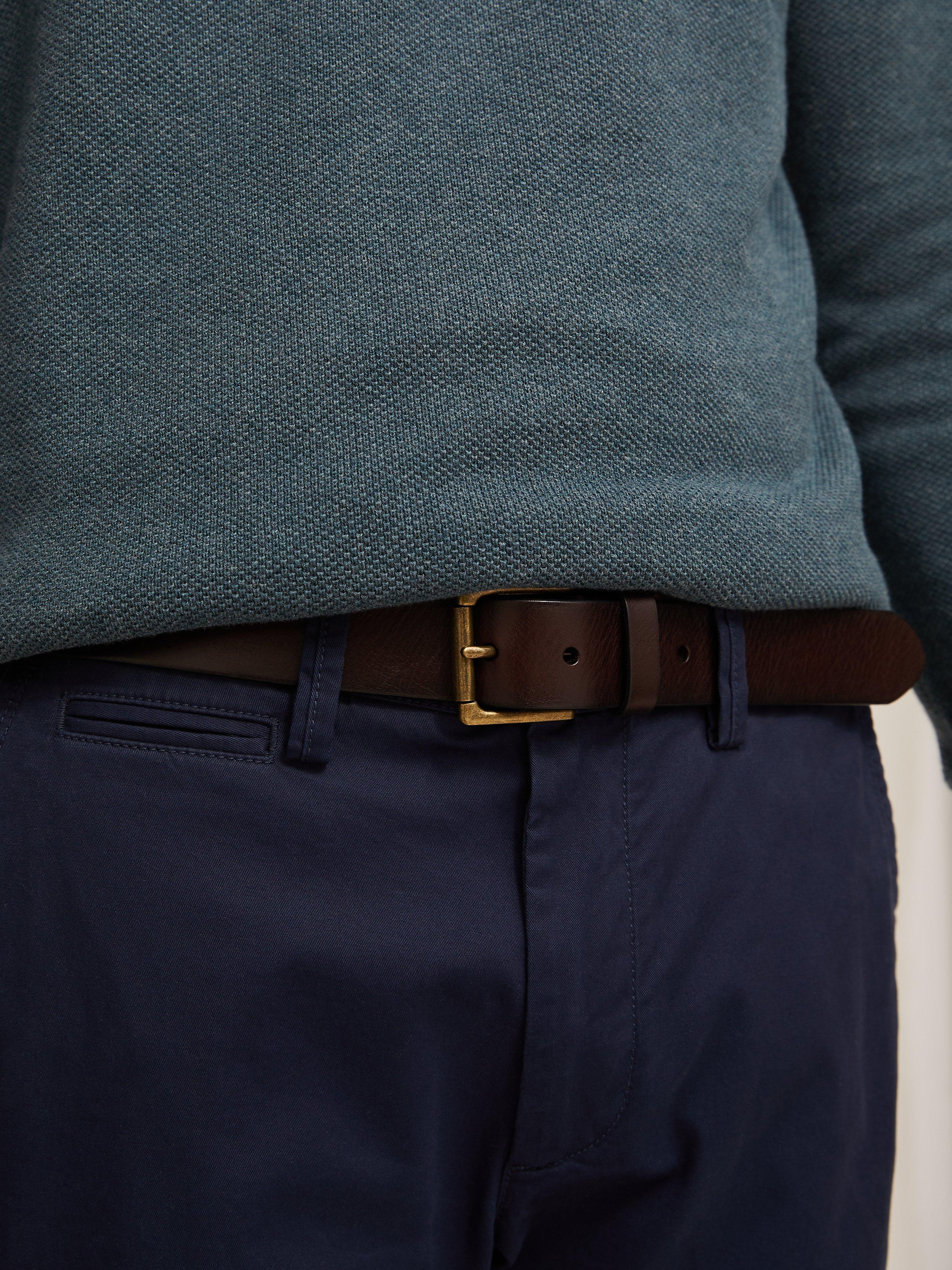 John Lewis leather belt with roller buckle 35mm, UK version