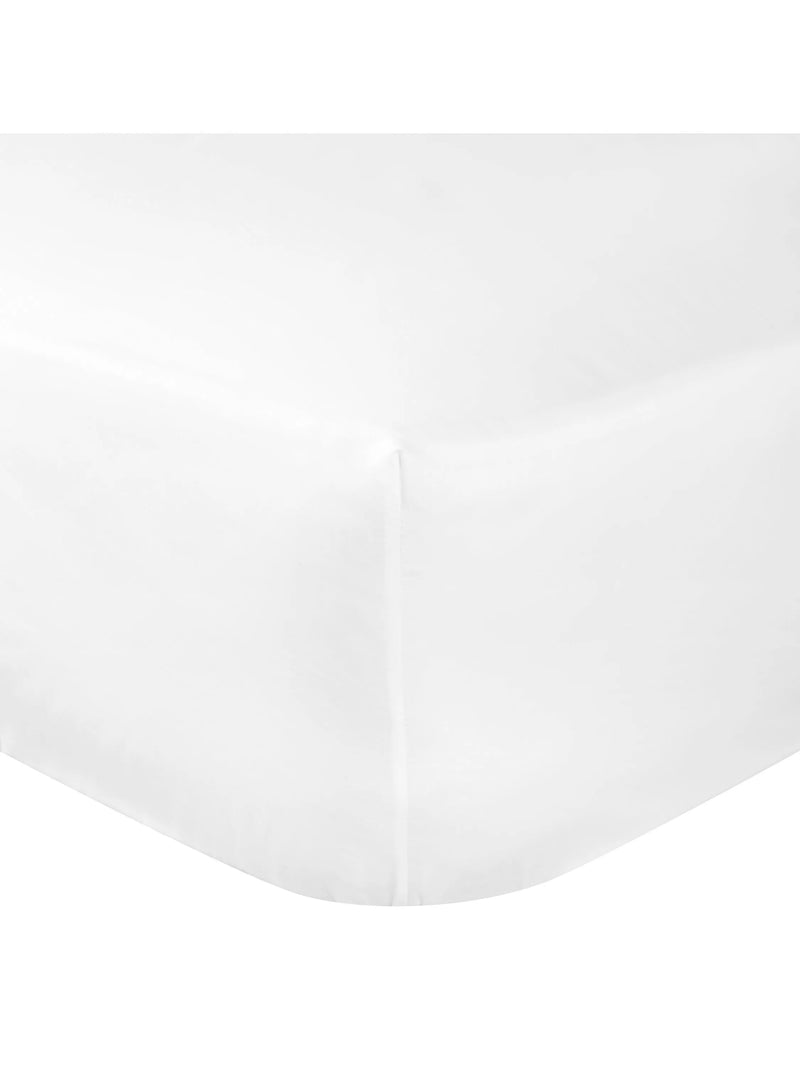 John Lewis Temperature Balance Cotton Sateen 400 Thread Count Fitted Sheet Double